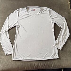Women’s A4 Cooling Performance Long Sleeve T-Shirt Light Silver Size L NWOT